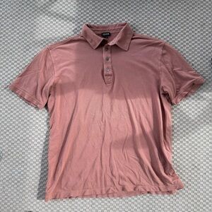 Zegna cotton mens cotton and silk tipped polo shirt